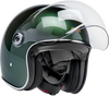 BILTWELL Tahoe™ Helmet - Solid Metallic Sierra Green - XS (Part Number 1008-324-501)