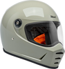 BILTWell Lane Splitter Helmet - Gloss Chalk 2XL with Impact-Absorbing EPS Liner and Removable Comfort Padding