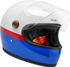 BILTWELL Gringo S Helmet - Apex White/Red/Blue - Extra Small (Part #1003-5124-501)