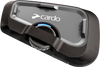 CARDO Freecom 4x Bluetooth Headset Single FRC4X003 - Long Range Motorcycle Intercom with Voice Control and Music Sharing