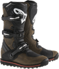 Alpinestars Tech-T Boots - Brown/Black US 9 / EU 43 - Durable Motorcycle Footwear with Impact Protection