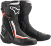 Alpinestars SMX Plus Motorcycle Boots - Black/White/Red Fluorescent, US 12 / EU 47 - Part 2221019-1231-47
