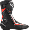 Alpinestars SMX Plus Motorcycle Boots - Black, White, Red Fluorescent, US 10.5 / EU 45 (Part Number 2221019-1231-45)