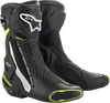 Alpinestars SMX Plus V2 Vented Motorcycle Racing Boots - Black/White/Yellow US 6 / EU 39