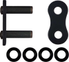 RK 520 Max O Connecting Link with Rivet - Black 520MAXO-RL-B