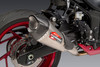 Yoshimura 11801BP521 Street At2 Slip-On Exhaust with Carbon Fiber End Cap and Works Finish