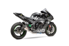 Yoshimura 14183CP520 Exhaust Race AT2 3/4 System for Kawasaki with Carbon Fiber End Cap