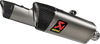AKRAPOVIC Slip-On Line Mufflers for Hypermotard 698 - Titanium S-D6SO2-HAPLT