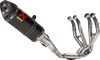 AKRAPOVIC Racing Line Exhaust System for Kawasaki ZX-6R (Part S-K6R11-RC/1) - Carbon Fiber Finish
