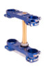 XTrig ROCS Tech Triple Clamp for 2019 Sherco 125-500 SC / SCF / SE / SEF - Blue, 22mm Offset, M12