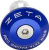 ZETA Bar End Plug Blue 35mm - Durable Aluminum Motorcycle Handlebar Accessory