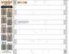 Studding Template 2.86 Pitch 2 Ply