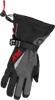 Title Heated Gauntlet Gloves Grey/Black/Red Yl