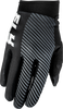 Youth F 16 Gloves Black/White Yxs