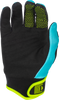 Youth F 16 Gloves Aqua/Black/White Y3xs