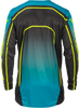Rayce Bicycle Jersey Teal/Black/Lime Sm