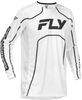Youth Rayce Bicycle Jersey White/Black Yl