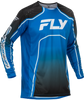 Youth Rayce Bicycle Jersey Blue/Black/White Ys