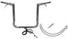 FAT BAGGERS INC. EZ Install Wired 1-1/2" Flat Top Handlebar Kit - 16" - Chrome 602216