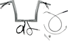 FAT BAGGERS INC. 1-1/2" EZ Install Flat Top Handlebar - 12" - Chrome 649912