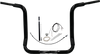 FAT BAGGERS INC. 1-1/2" EZ Install Rounded Top Handlebar Kit - 16" - Black 819416-B