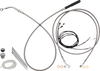 FAT BAGGERS INC. EZ Install Kit - 10" Handlebars - Upper Clutch - Full Length - Braided Stainless Steel 219010