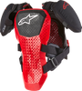 A 5 S Youth Chest Protector Black/White/Red Sm/Md