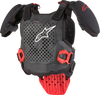 A 5 S Youth Chest Protector Black/White/Red Lg/Xl