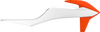 POLISPORT Radiator Cover - Orange/White - KTM - EX/SX/XC '19-'23 8422100009