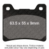 EBC 1987 Yamaha FZ 700 Genesis Front Left/Right Semi-Sintered V Brake Pads
