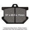 EBC 1979-81 Yamaha SR 500 Front Left/Right FA-SFA-X Brake Pads