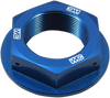 WORKS CONNECTION Steering Stem Nut - Blue - Yamaha 24-360