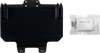 Open Trail 459-5645 UTV front lower snow plow mount bracket black powder coated grade 50 steel plate with tapered pin tabs for Polaris Ranger XP 800 and full size 570