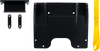 Open Trail 459-5250 UTV front lower snow plow mount bracket black powder coated grade 50 steel plate with tapered pin tabs for Polaris Ranger XP 900 and XP 1000