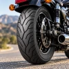 Dunlop AE2 MT90B16 74H rear tire mounted on a cruiser touring motorcycle