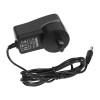 Antigravity Batteries replacement Micro-Start wall charger adapter featuring a durable black composite transformer unit and a fixed 5-foot power cable with a DC barrel tip, showing its integrated Type I two-pin plug configuration optimized for AU outlets, isolated on a clean white backdrop.