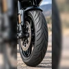 Dunlop Sportmax Roadsmart IV front motorcycle tire mounted on a sport-touring motorcycle