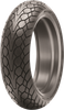 A high-resolution studio product photograph of the Dunlop Mutant rear crossover motorcycle tire in 170/60ZR17 72W sizing, isolated against a bright, solid white background. The tire is shown standing upright at a three-quarter perspective to showcase its distinct all-weather crossover tread layout. The tread features aggressive directional grooves and high-density siping for superior wet-weather water evacuation, alongside multi-segment block geometry engineered for sport, adventure, and crossover performance, finished with crisp embossed sidewall markings along its matte black rubber casing.