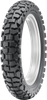 Dunlop D605 rear tire, angled view