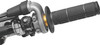 A high-resolution studio product photograph of the ProTaper Twister Throttle Assembly (Part #025073) engineered specifically for KTM and Husqvarna off-road models, set against a clean white background. Displayed at a studio perspective angle, the assembly is precision CNC-machined from lightweight, high-strength 6061-T6 billet aluminum with an anodized finish. It features an integrated sealed radial ball bearing mounted at the outer handlebar end alongside an internal low-friction Teflon sleeve, virtually eliminating cable drag, binding, and arm pump for precise, effortless throttle modulation. The tube incorporates an aggressively knurled exterior surface to guarantee optimal grip glue retention, a removable end plug for hassle-free wrap-around handguard installation, and laser-etched ProTaper branding.