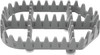 A high-resolution studio product photograph of a ProTaper SS (Stainless Steel) Standard Cleat Kit, set against a clean white background. Displayed at a three-quarter angle, the heavy-duty cast stainless steel replacement cleat features a raw satin metallic finish, aggressive perimeter and cross-member teeth for uncompromising boot grip, and an open mud-clearing arch design. Engineered as a rugged upgrade or replacement for ProTaper footpegs, this standard-height cleat provides maximum traction and long-lasting durability under severe off-road conditions.