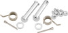 A high-resolution studio product photograph of a ProTaper Honda/Kawasaki/Suzuki Replacement Hardware Kit, set against a clean white background. Arranged neatly, the kit includes high-strength zinc-plated steel mounting bolts, matching washers, and locking nuts specifically designed to replace factory bar mount hardware across all standard Honda, Kawasaki, and Suzuki motocross and off-road models.
