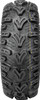 A high-resolution studio product photograph of a QuadBoss QBT448 Utility ATV/UTV tire in size 26x9-12, set against a clean white background. Displayed at a front-three-quarter angle, the heavy-duty utility ATV/UTV tire features an aggressive multi-surface tread pattern with deep lug spacing for mud dispersion and extended shoulder lugs for enhanced sidewall protection and cornering bite. Constructed with a 6-ply rated carcass, the durable black rubber casing displays crisp embossed sidewall text including "QUADBOSS", "QBT448", and "26x9-12".