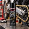 Maxima Synthetic Chain Guard Lube 77920 beside motorcycle chain