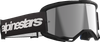 ALPINESTARS GOGGLES Vision 3 Goggle - Wordmark - Black - Silver Mirror Lens 5103225-1456