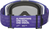ALPINESTARS GOGGLES Vision 8 Goggle - Corp - Purple - Blue Mirror Lens 5101625-3116