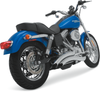 VANCE & HINES 2-into-2 Big Radius Exhaust System - Chrome - Dyna 26008