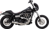 Vance & Hines Stainless 2-into-1 Upsweep exhaust system 27325 in Brushed, view 2