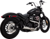VANCE & HINES 2-into-1 Upsweep Exhaust System - Brushed - Stainless Steel 27323