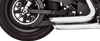 Vance & Hines Shortshots Staggered 2-into-2 exhaust system 17329 in Chrome, view 5